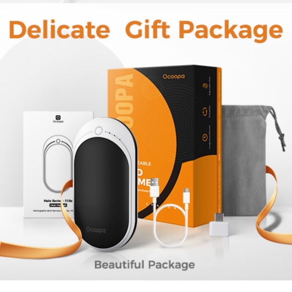 NWT OCOOPA Rechargeable Pocket Hand Warmer Gift Set w/FREE GWP - Picture 6 of 12